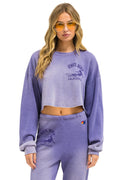 Classic VENICE SURFER CROPPED CREW SWEATSHIRT RELAXED - FADED GRAPE