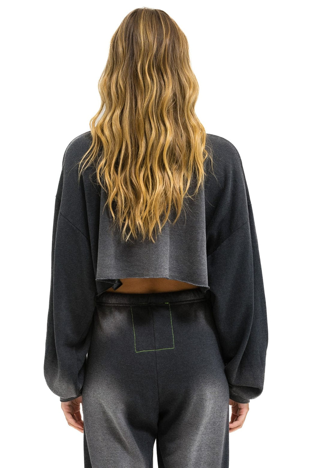 Classic VENICE SURFER CROPPED CREW SWEATSHIRT RELAXED - FADED SMOKE