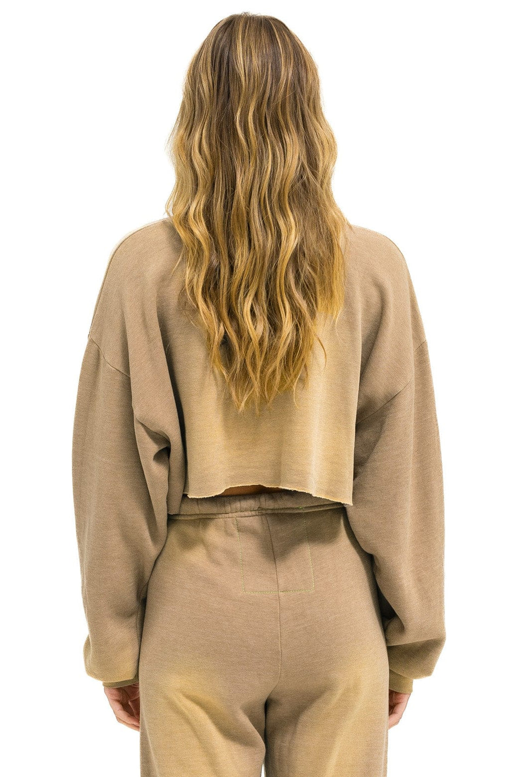 Classic VENICE SURFER CROPPED CREW SWEATSHIRT RELAXED - FADED TAN