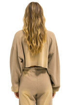 Classic VENICE SURFER CROPPED CREW SWEATSHIRT RELAXED - FADED TAN
