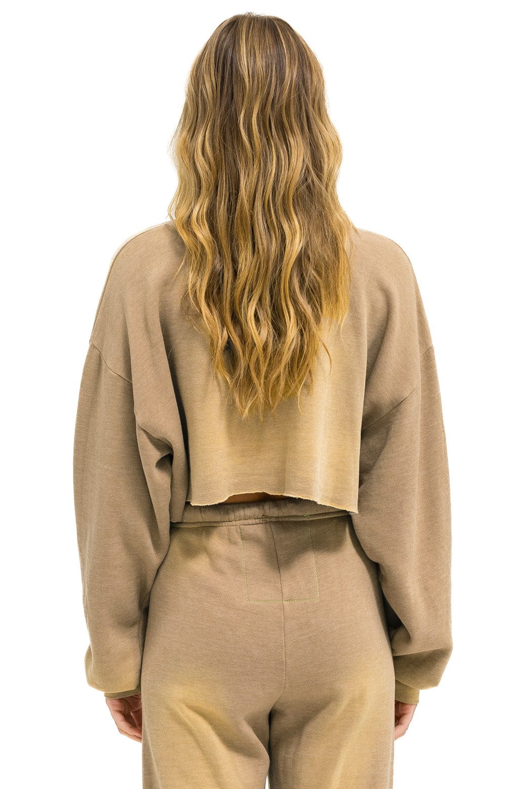 Classic VENICE SURFER CROPPED CREW SWEATSHIRT RELAXED - FADED TAN