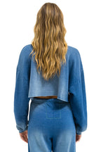 Classic VENICE SURFER CROPPED CREW SWEATSHIRT RELAXED - FADED WATER