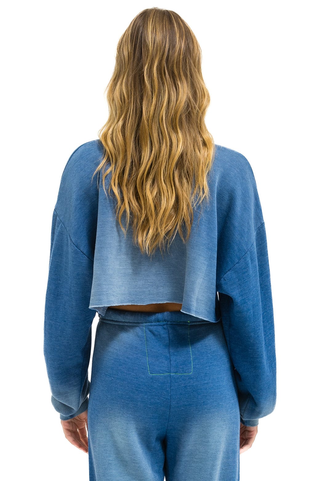 Classic VENICE SURFER CROPPED CREW SWEATSHIRT RELAXED - FADED WATER