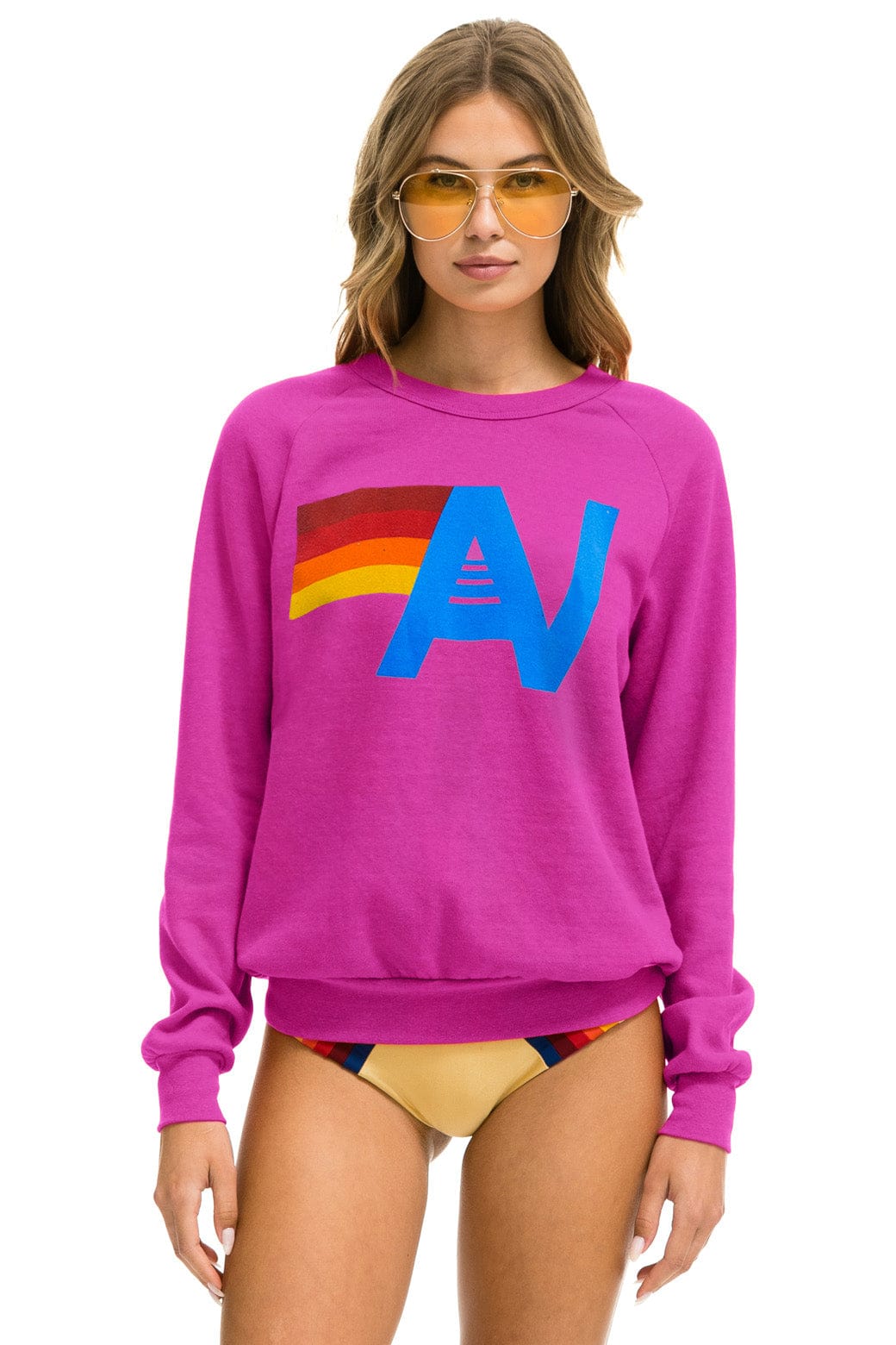 Classic LOGO SWEATSHIRT - MAGENTA
