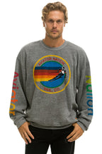 Classic AVIATOR NATION VAIL RELAXED CREW SWEATSHIRT - HEATHER GREY
