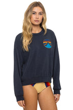 Classic ALL SEASONS CIRCLE RELAXED CREW SWEATSHIRT - CHARCOAL