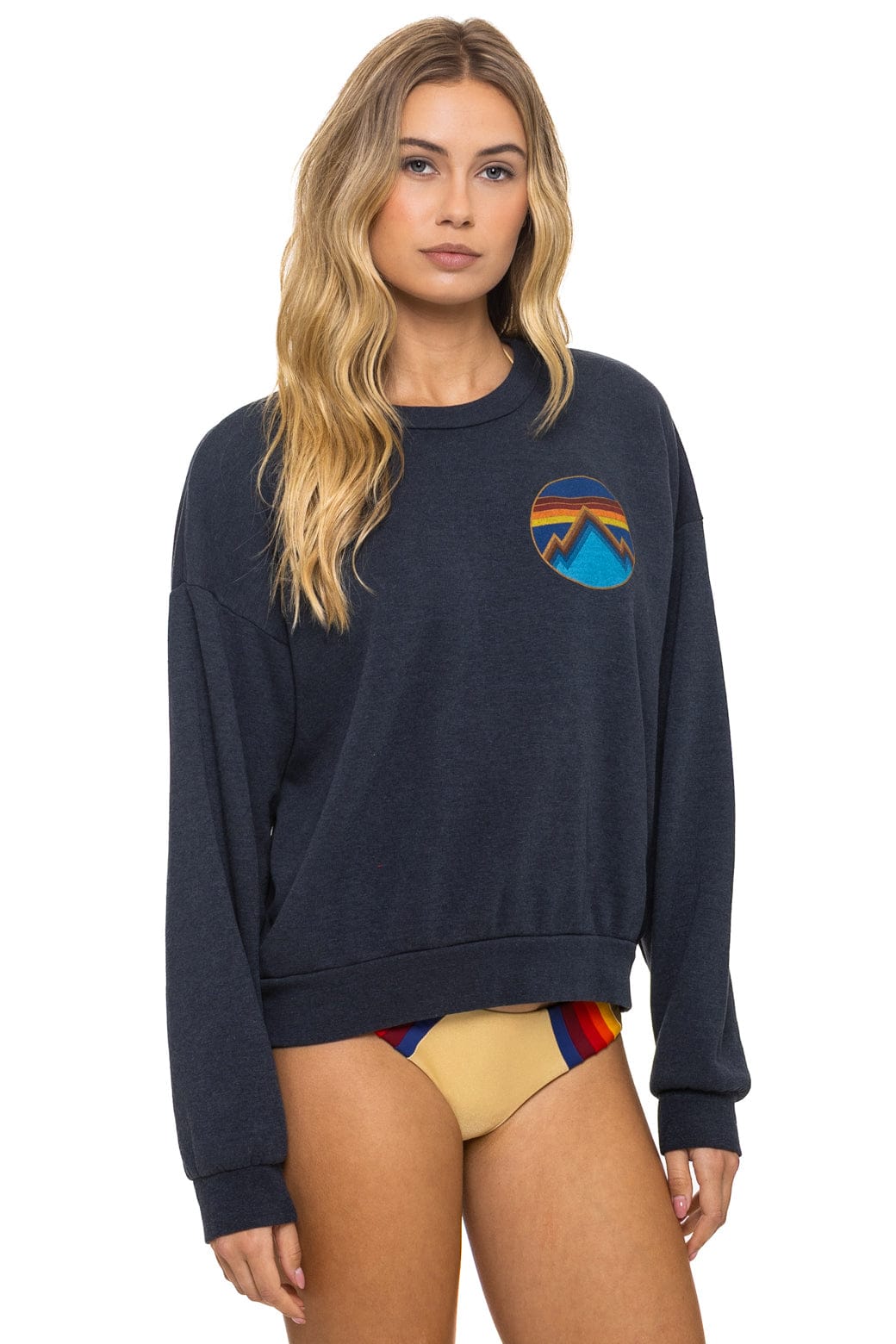 Classic ALL SEASONS CIRCLE RELAXED CREW SWEATSHIRT - CHARCOAL