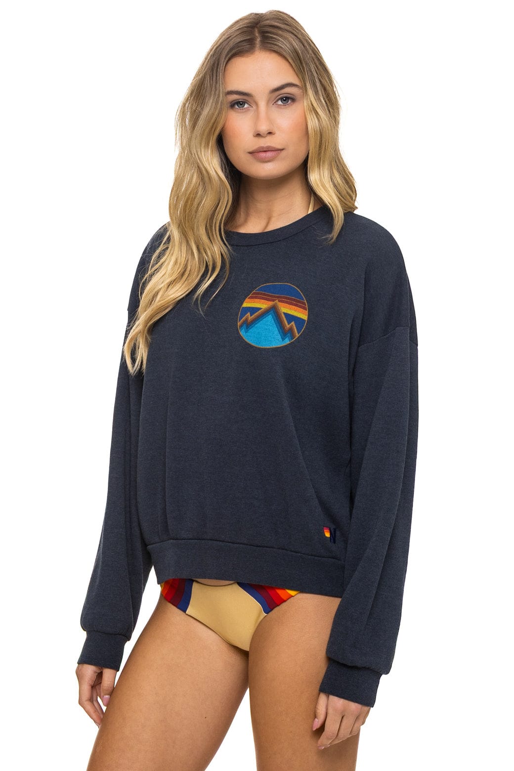 Classic ALL SEASONS CIRCLE RELAXED CREW SWEATSHIRT - CHARCOAL