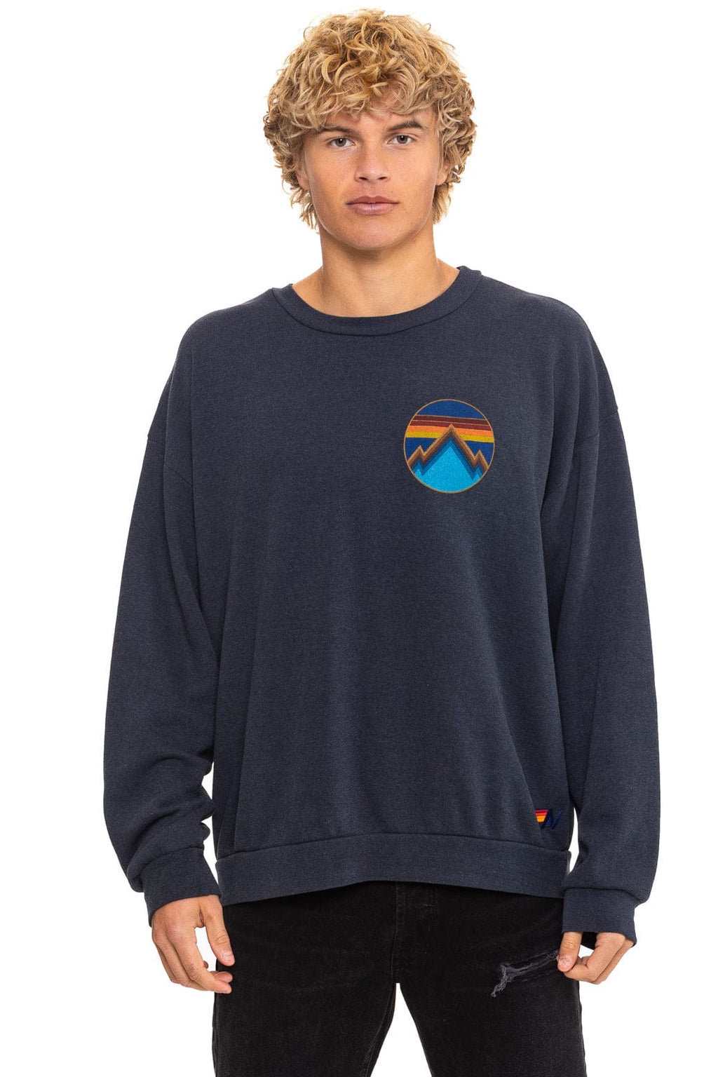 Classic ALL SEASONS CIRCLE RELAXED CREW SWEATSHIRT - CHARCOAL
