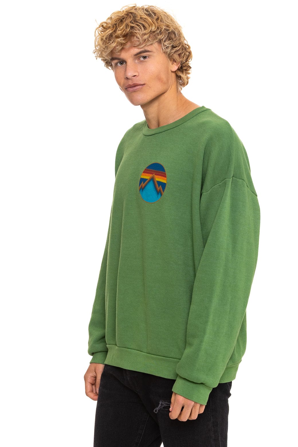 Classic ALL SEASONS CIRCLE RELAXED CREW SWEATSHIRT - PALM