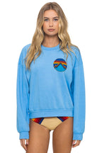 Classic ALL SEASONS CIRCLE RELAXED CREW SWEATSHIRT - SKY