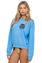 Classic ALL SEASONS CIRCLE RELAXED CREW SWEATSHIRT - SKY