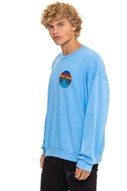 Classic ALL SEASONS CIRCLE RELAXED CREW SWEATSHIRT - SKY