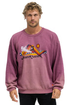 Classic SURF RACER RELAXED CREW SWEATSHIRT - FADED BERRY