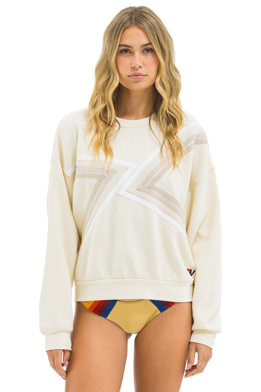 Classic BLAZE RELAXED CREW SWEATSHIRT - VINTAGE WHITE VINTAGE WHITE