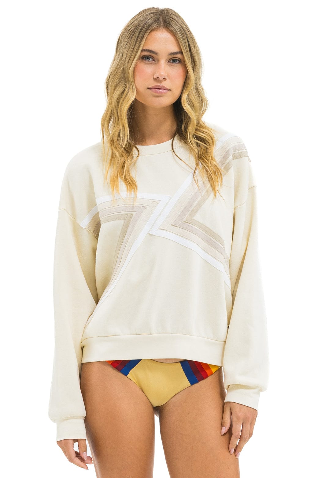 Classic BLAZE RELAXED CREW SWEATSHIRT - VINTAGE WHITE VINTAGE WHITE