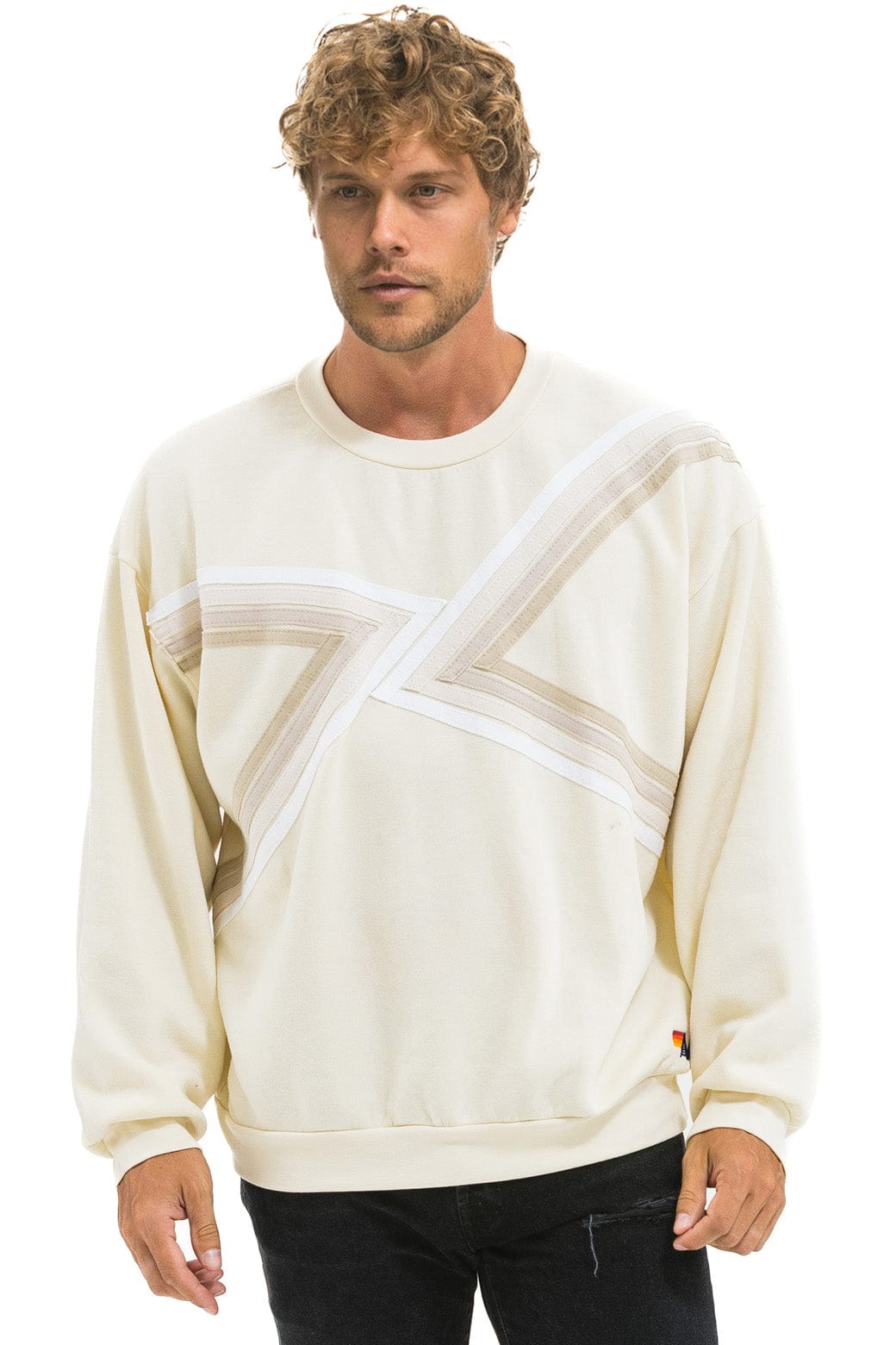 Classic BLAZE RELAXED CREW SWEATSHIRT - VINTAGE WHITE VINTAGE WHITE