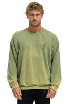 Classic BOLT STITCH 2 RELAXED CREW SWEATSHIRT - FADED ARMY