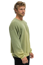 Classic BOLT STITCH 2 RELAXED CREW SWEATSHIRT - FADED ARMY