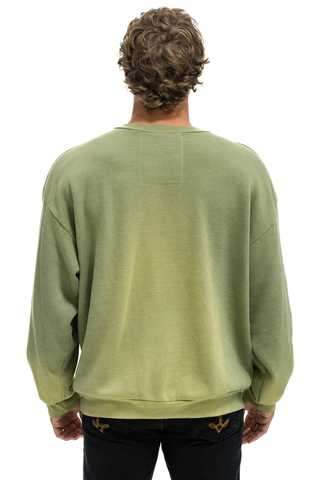 Classic BOLT STITCH 2 RELAXED CREW SWEATSHIRT - FADED ARMY