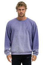 Classic BOLT STITCH 2 RELAXED CREW SWEATSHIRT - FADED GRAPE