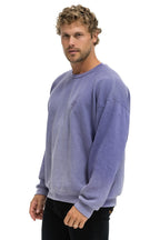 Classic BOLT STITCH 2 RELAXED CREW SWEATSHIRT - FADED GRAPE