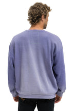 Classic BOLT STITCH 2 RELAXED CREW SWEATSHIRT - FADED GRAPE