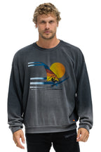 Classic WINDSURF JUMP RELAXED CREW SWEATSHIRT - FADED SMOKE
