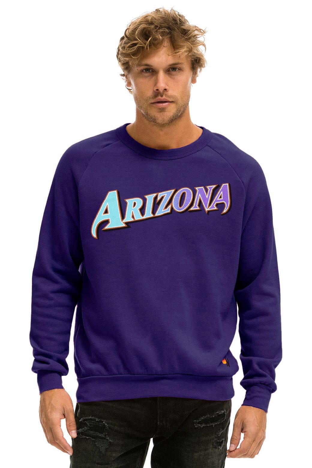 Classic ARIZONA DIAMONDBACKS 2026 RELAXED CREW SWEATSHIRT - DEEP PURPLE