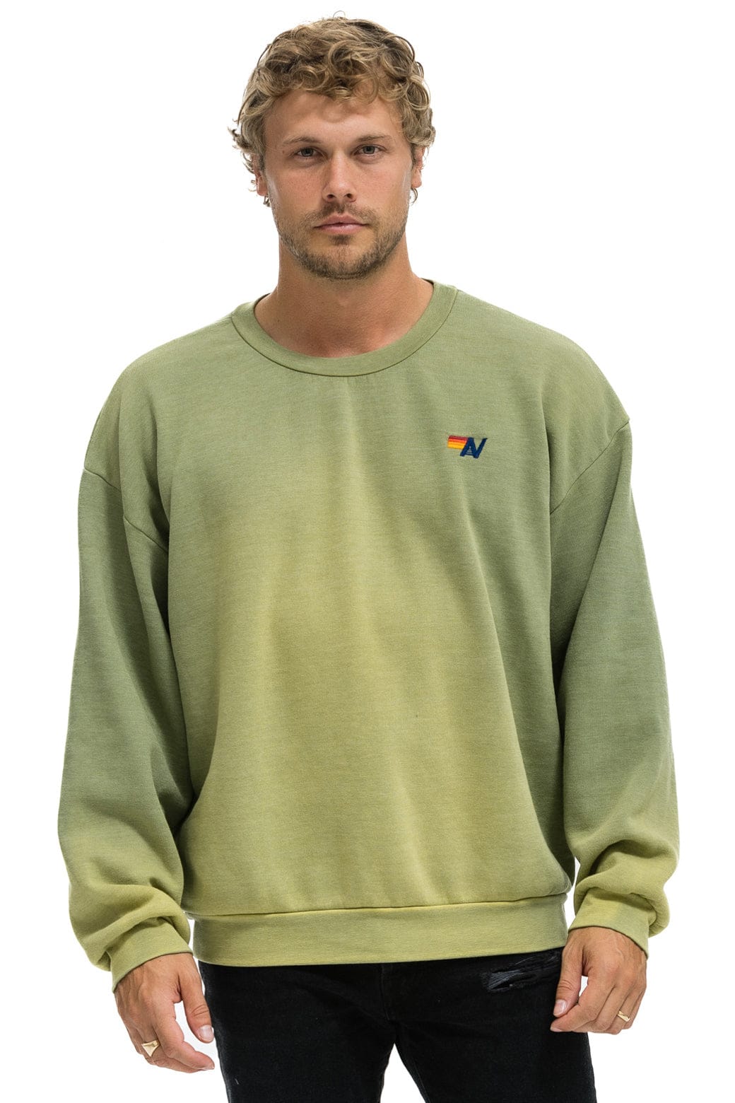 Classic ESSENTIAL RELAXED CREW SWEATSHIRT - FADED ARMY