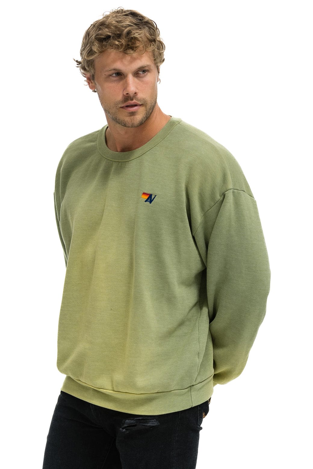 Classic ESSENTIAL RELAXED CREW SWEATSHIRT - FADED ARMY