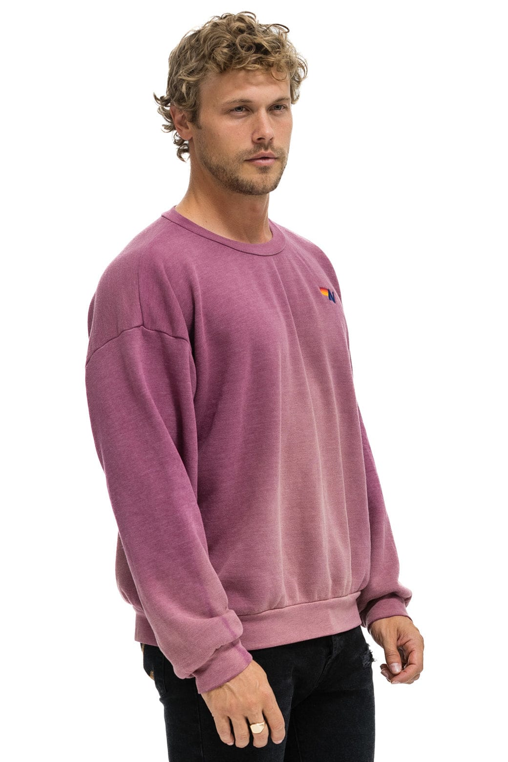 Classic ESSENTIAL RELAXED CREW SWEATSHIRT - FADED BERRY