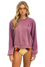 Classic ESSENTIAL RELAXED CREW SWEATSHIRT - FADED BERRY