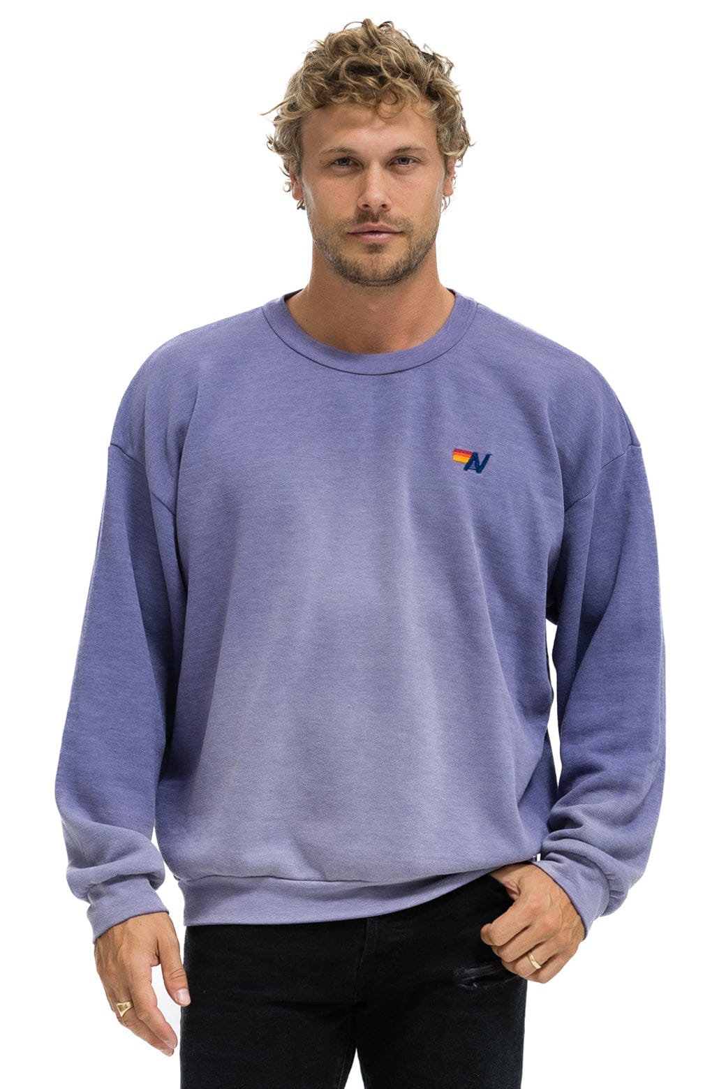 Classic ESSENTIAL RELAXED CREW SWEATSHIRT - FADED GRAPE