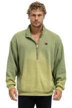 Classic ESSENTIAL HALF ZIP RELAXED SWEATSHIRT - FADED ARMY