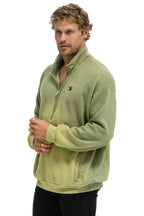 Classic ESSENTIAL HALF ZIP RELAXED SWEATSHIRT - FADED ARMY