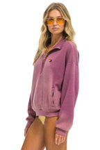 Classic ESSENTIAL HALF ZIP RELAXED SWEATSHIRT - FADED BERRY