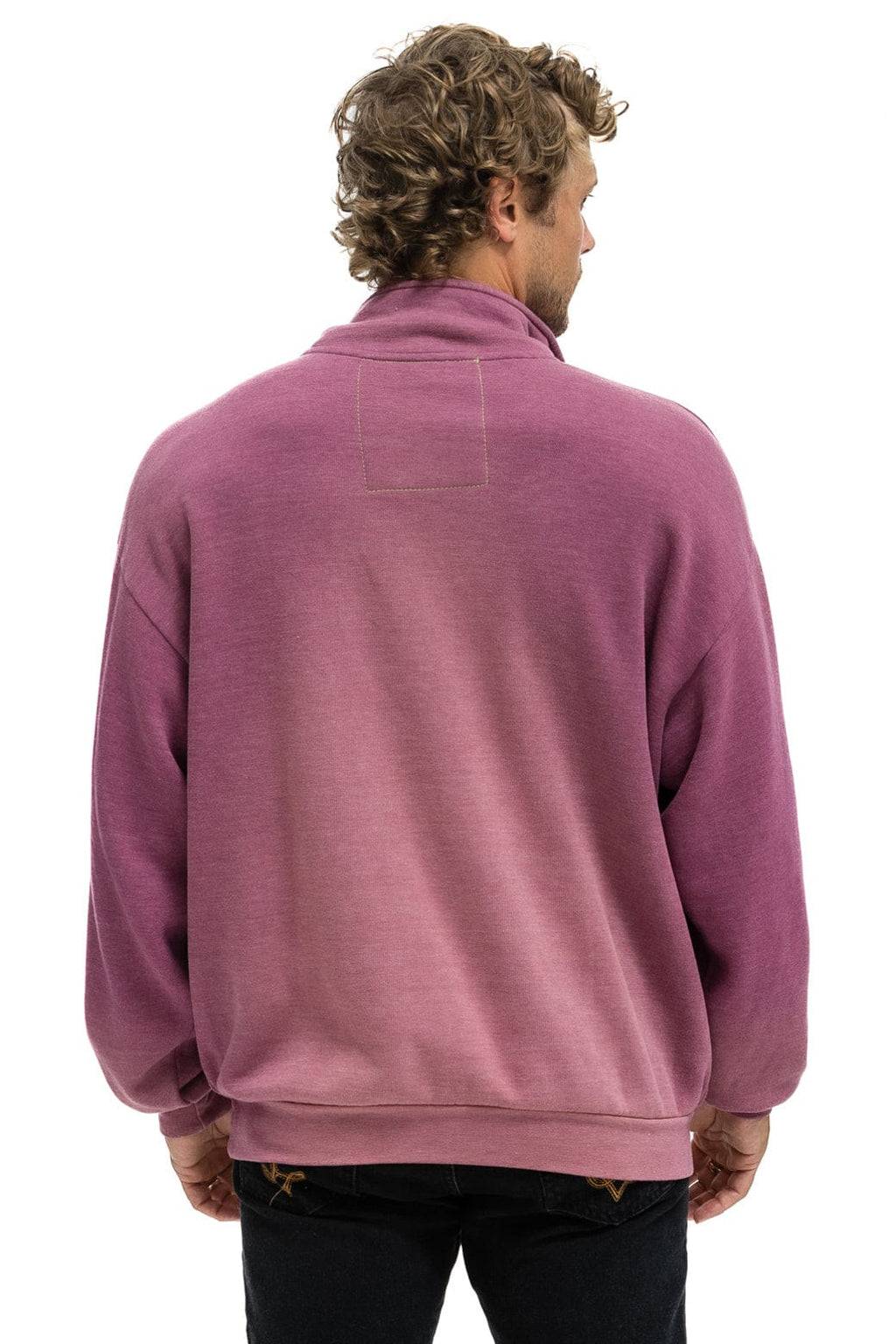 Classic ESSENTIAL HALF ZIP RELAXED SWEATSHIRT - FADED BERRY