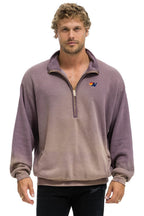 Classic ESSENTIAL HALF ZIP RELAXED SWEATSHIRT - FADED MOCHA