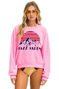 Classic JAZZ ASPEN SNOWMASS 2025 CREW SWEATSHIRT RELAXED - NEON PINK