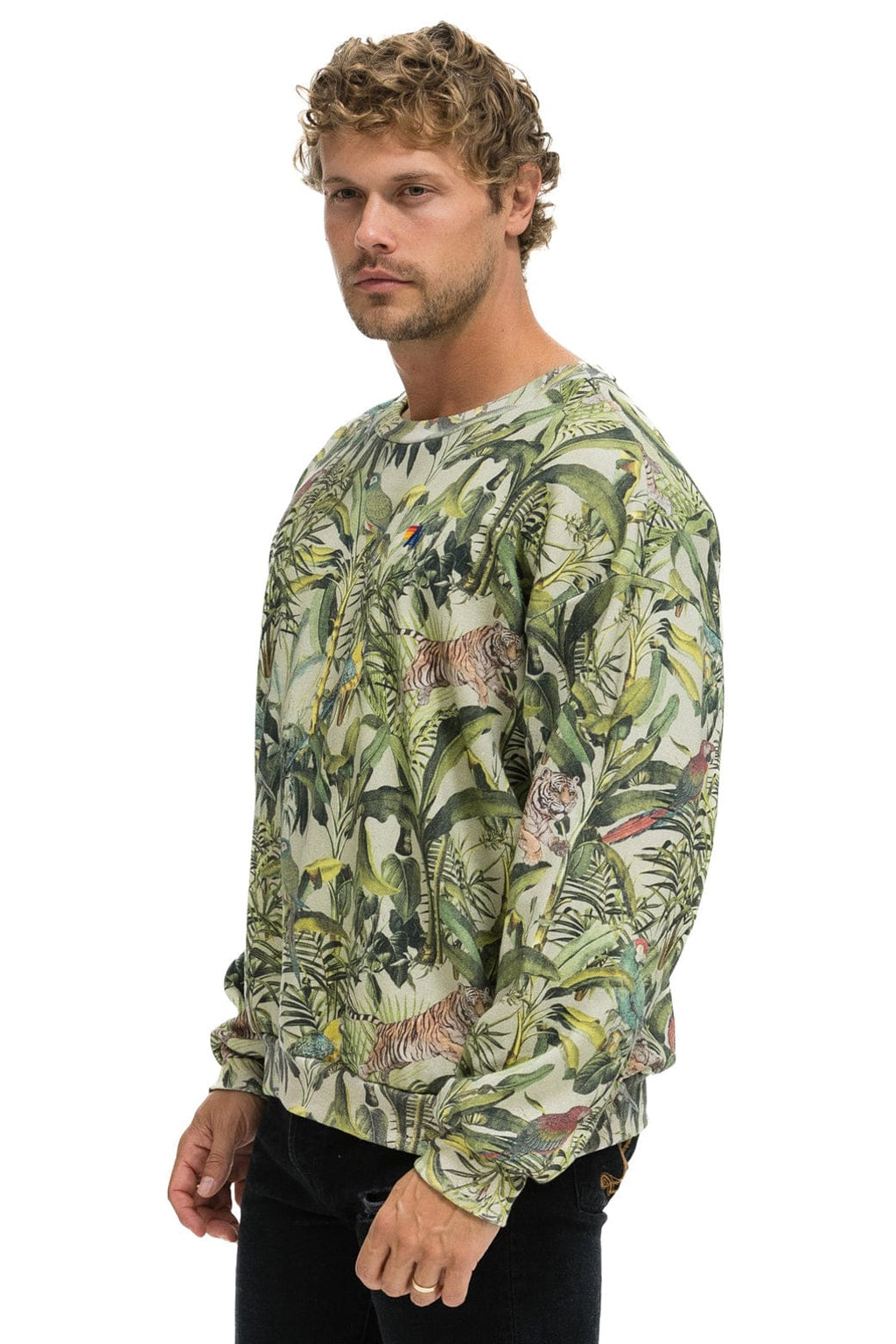 Classic JUNGLE RELAXED CREW SWEATSHIRT - SAND
