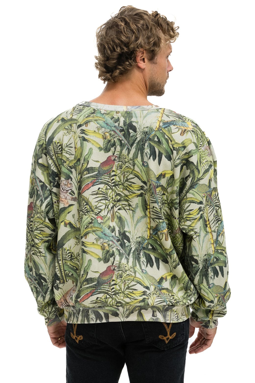Classic JUNGLE RELAXED CREW SWEATSHIRT - SAND