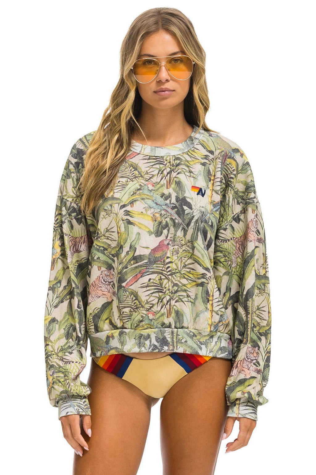 Classic JUNGLE RELAXED CREW SWEATSHIRT - SAND