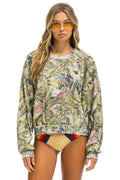 Classic JUNGLE RELAXED CREW SWEATSHIRT - SAND