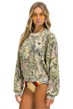 Classic JUNGLE RELAXED CREW SWEATSHIRT - SAND