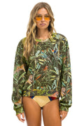 Classic JUNGLE RELAXED CREW SWEATSHIRT - VINTAGE CHARCOAL
