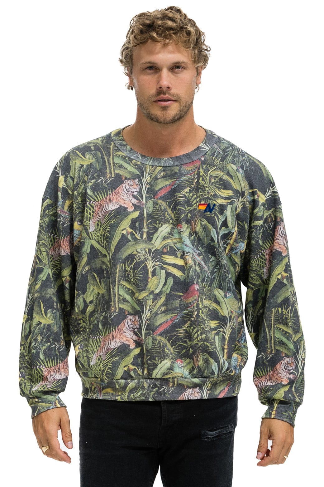 Classic JUNGLE RELAXED CREW SWEATSHIRT - VINTAGE CHARCOAL