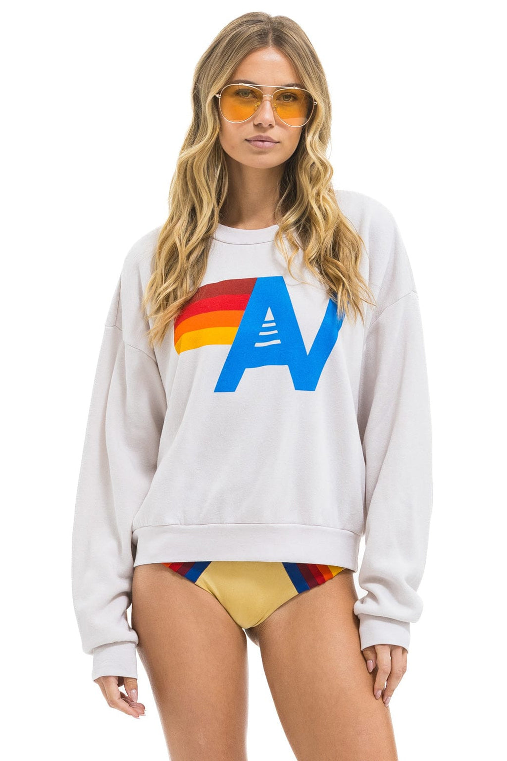 Classic LOGO RELAXED CREW SWEATSHIRT - DOVE