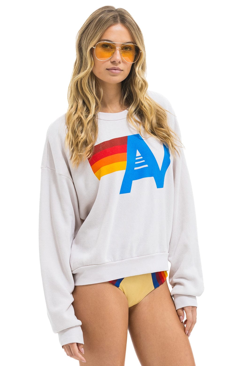 Classic LOGO RELAXED CREW SWEATSHIRT - DOVE