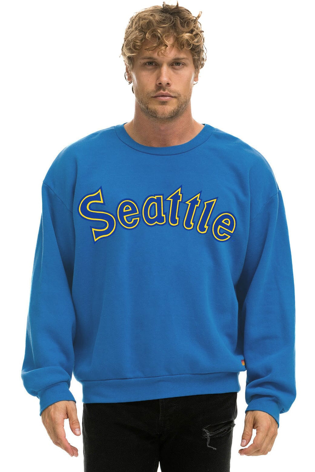 Classic SEATTLE MARINERS 2026 RELAXED CREW SWEATSHIRT - COBALT